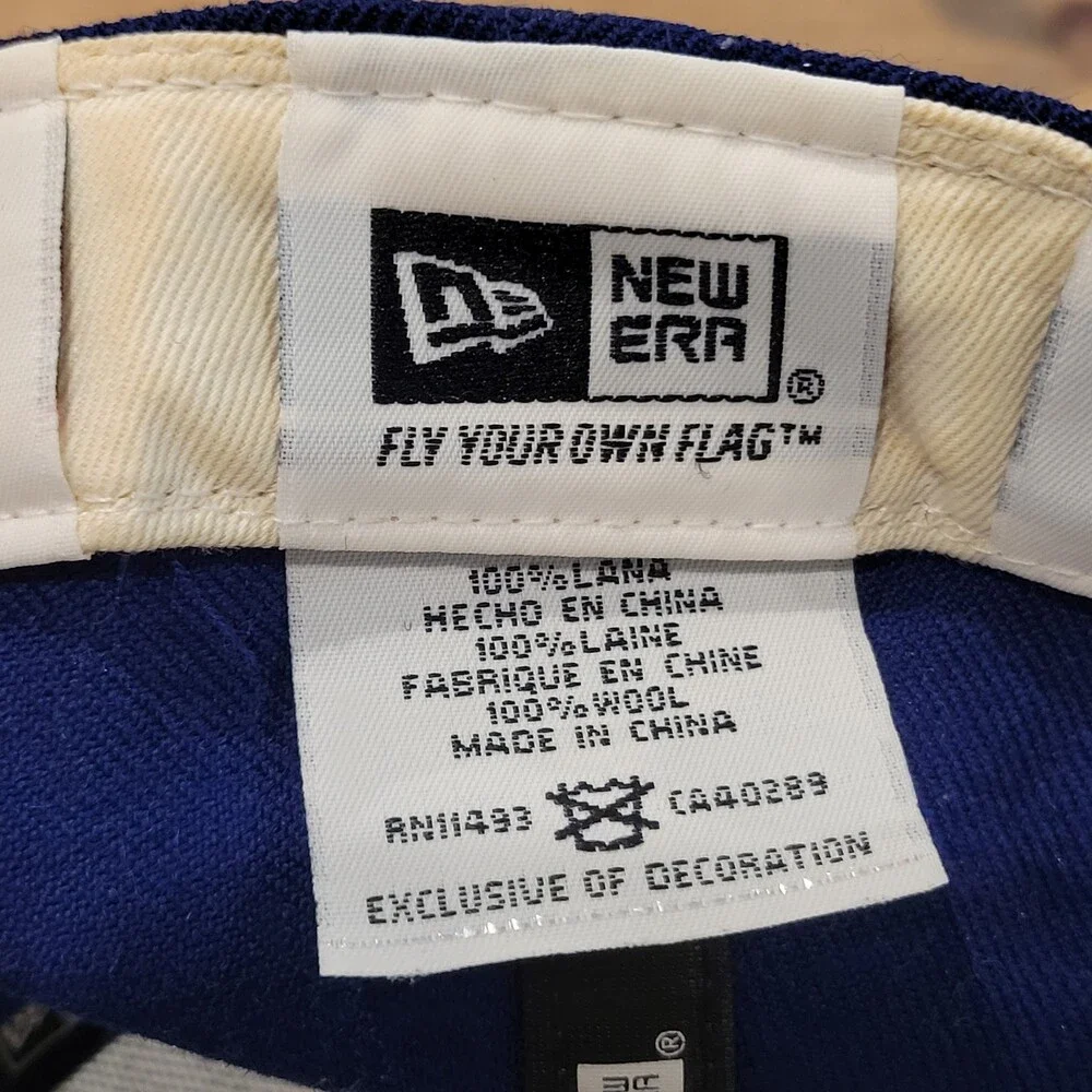 Seattle Mariners Hat Cap New Era Size 7 Cooperstown 59Fifty Wool Blue
